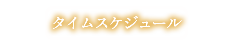 タイムスケジュール