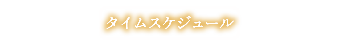 タイムスケジュール